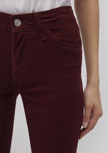  Mavi Molly Bordo Kadife Pantolon 1013689467