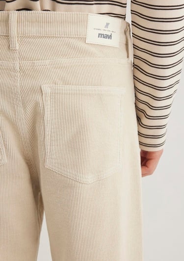  Mavi Atlanta Street Ekru Kadife Jean Pantolon 0010305-89111