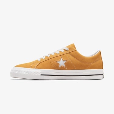  Converse One Star Pro Unisex Sarı Süet Sneaker