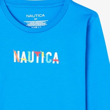  Nautica Erkek Çocuk Mavi Uzun Kollu T-Shirt