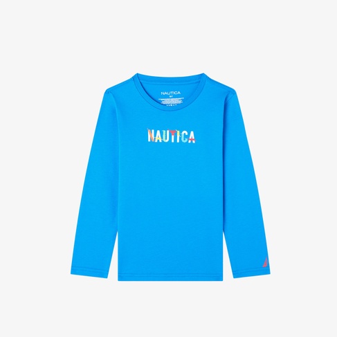  Nautica Erkek Çocuk Mavi Uzun Kollu T-Shirt
