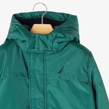 Nautica Erkek Çocuk Yeşil Kapüşonlu Mont