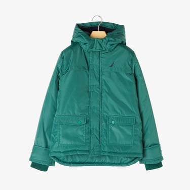 Nautica Erkek Çocuk Yeşil Kapüşonlu Mont