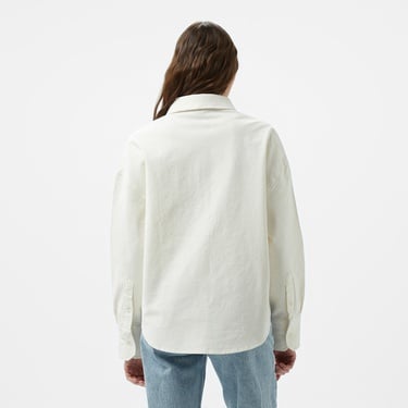  Nautica Kadın Beyaz Regular Fit Gömlek