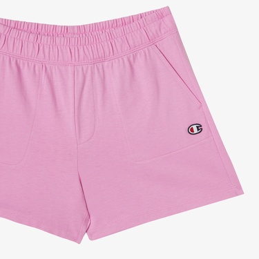  Champion Logo Çocuk Pembe Şort