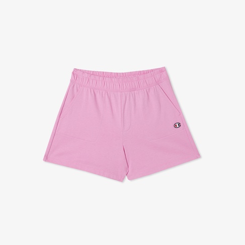  Champion Logo Çocuk Pembe Şort