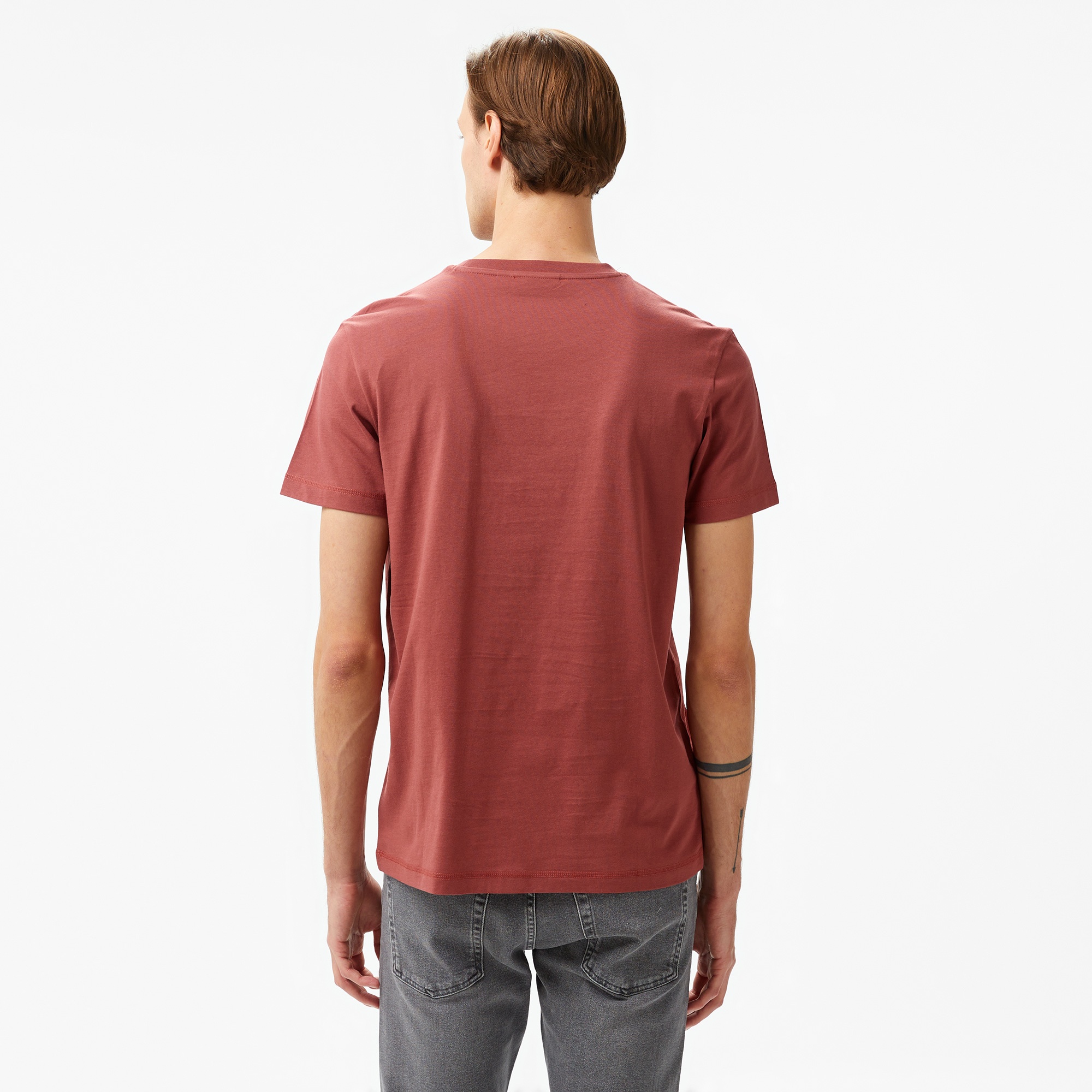 Calvin Klein Jeans Monologo Erkek Mor T-Shirt