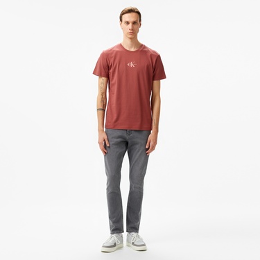  Calvin Klein Jeans Monologo Erkek Mor T-Shirt