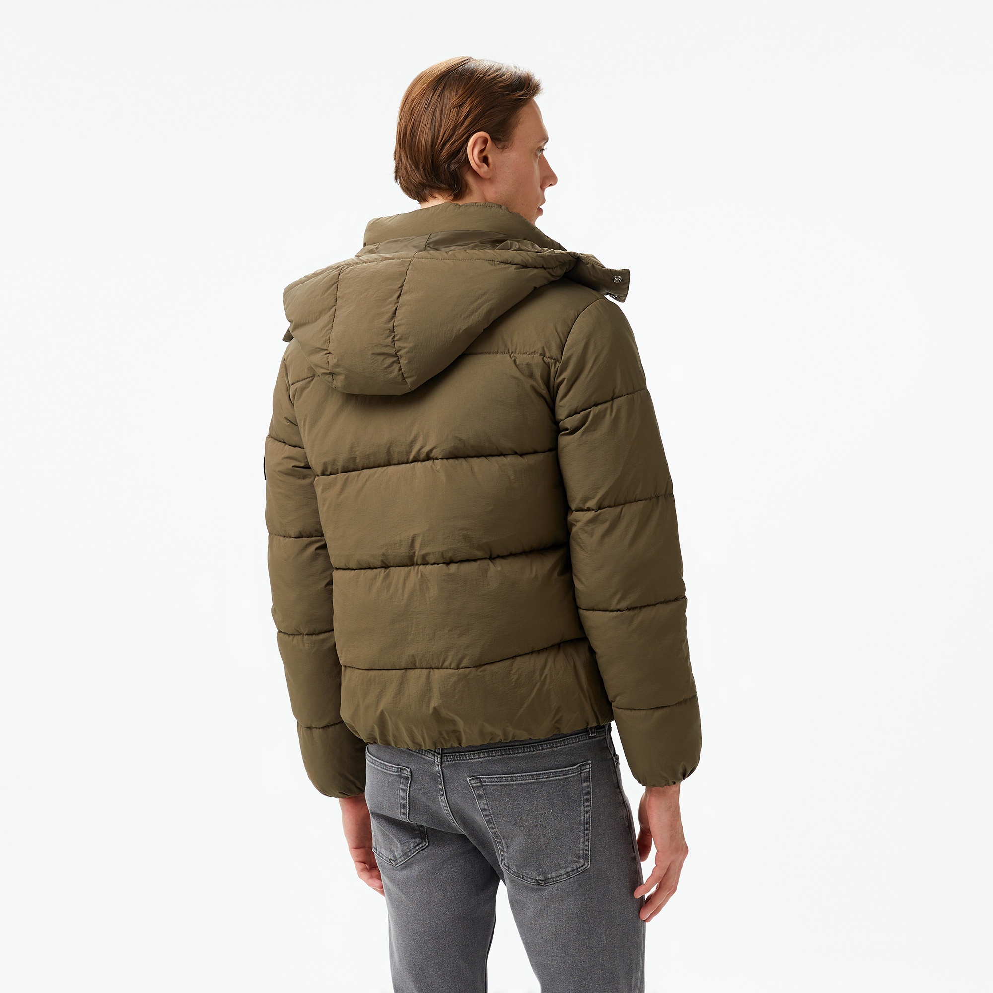 Calvin Klein Jeans Essentials Non Down Erkek Kahverengi Mont