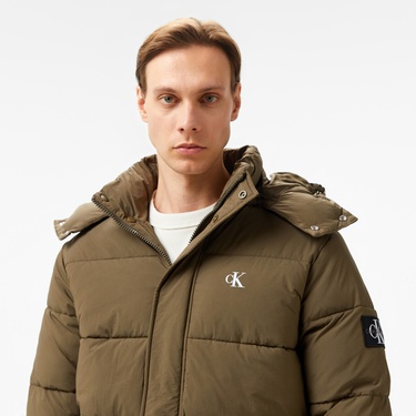  Calvin Klein Jeans Essentials Non Down Erkek Kahverengi Mont