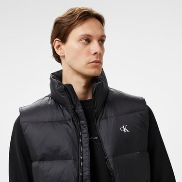  Calvin Klein Jeans Essentials Down Erkek Siyah Yelek