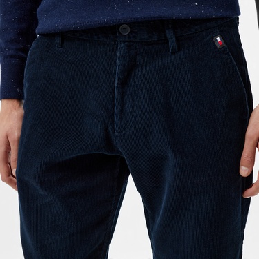  Tommy Hilfiger Jeans Ryan Cord Erkek Lacivert Chino Pantolon