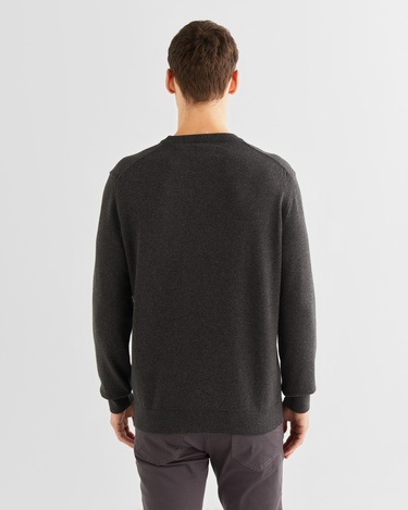  GANT Erkek Gri Regular Fit Bisiklet Yaka Kazak