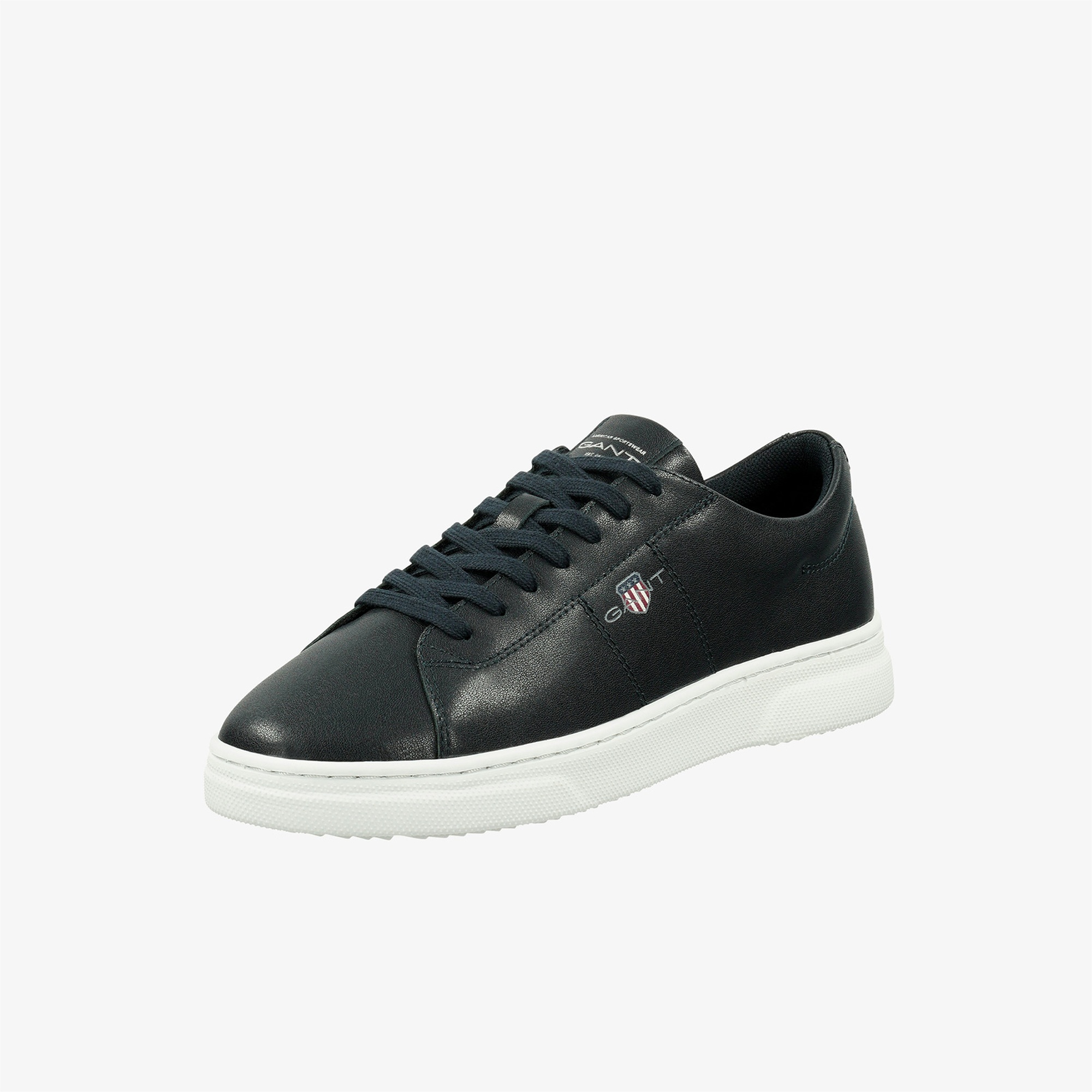 GANT Erkek Lacivert Deri Logolu Sneaker