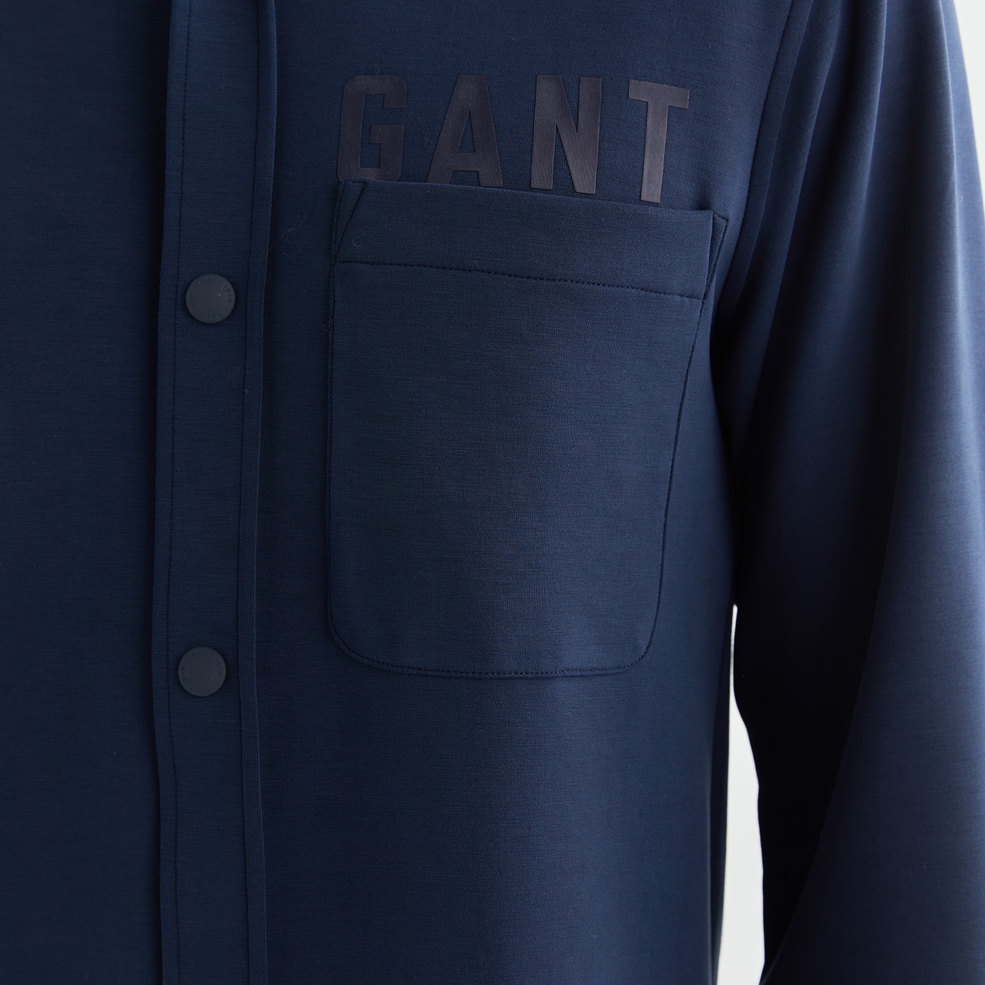 GANT Erkek Lacivert Regular Fit Logolu Gömlek