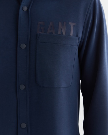  GANT Erkek Lacivert Regular Fit Logolu Gömlek
