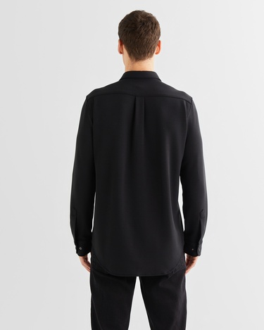  GANT Erkek Siyah Regular Fit Logolu Gömlek