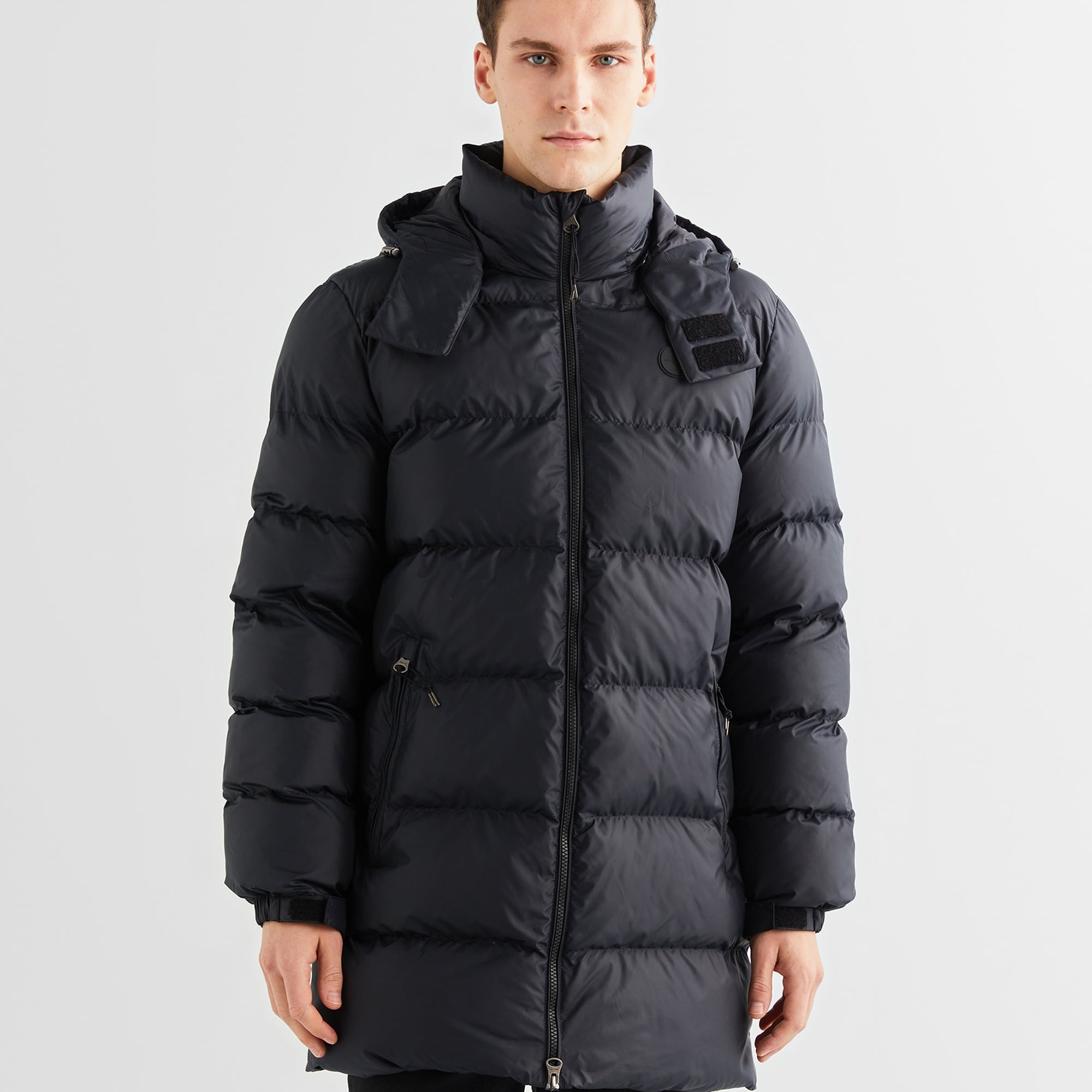 GANT Erkek Siyah Kapüşonlu Mont