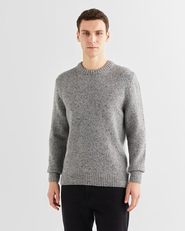  GANT Erkek Gri Regular Fit Bisiklet Yaka Kazak