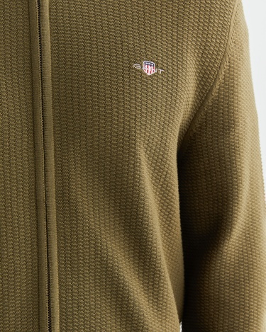  GANT Erkek Yeşil Regular Fit Fermuarlı Hırka