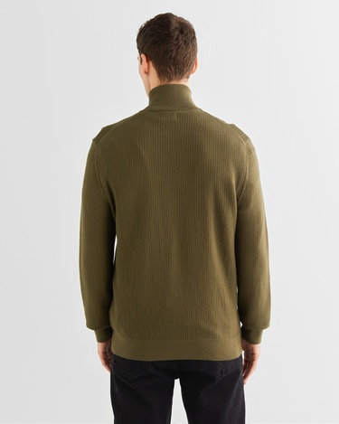  GANT Erkek Yeşil Regular Fit Fermuarlı Hırka