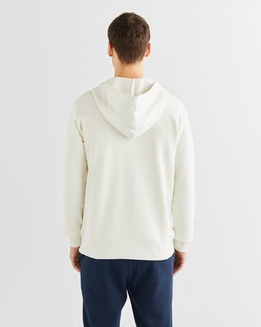  GANT Erkek Krem Regular Fit Kapüşonlu Logolu Sweatshirt