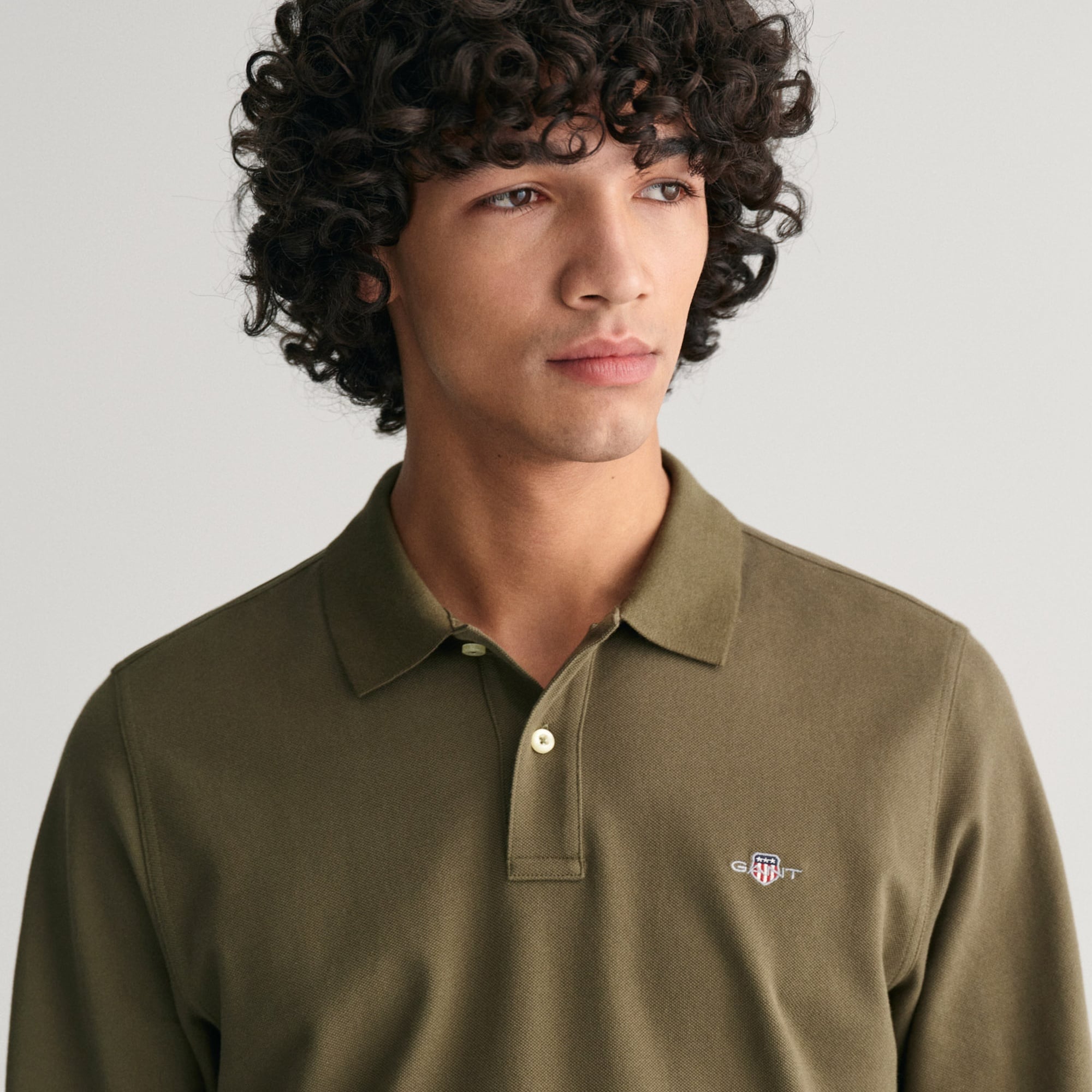 GANT Erkek Yeşil Regular Fit Polo