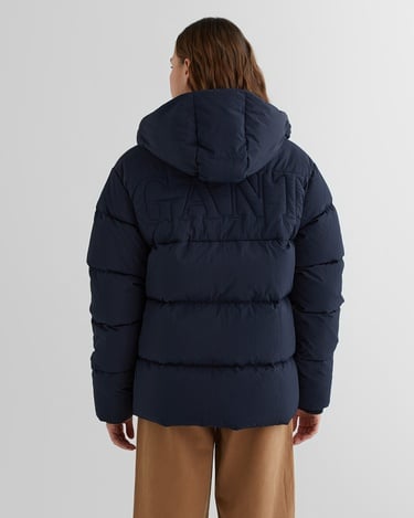  GANT Kadın Lacivert Kapüşonlu Kapitone Mont