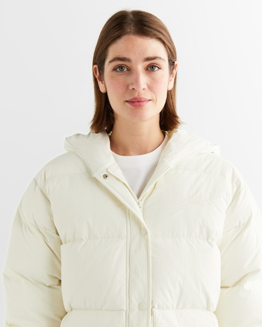  GANT Kadın Krem Kapüşonlu Kapitone Mont