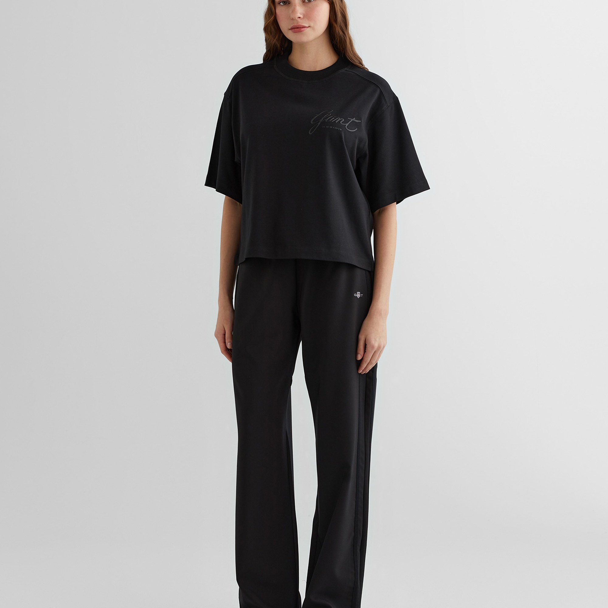 GANT Kadın Siyah Regular Fit Eşofman Altı