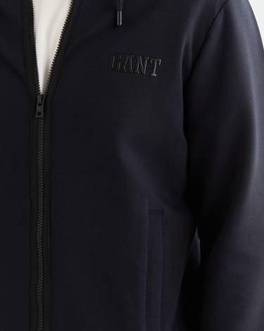  GANT Erkek Siyah Relaxed Fit Kapüşonlu Logolu Sweatshirt