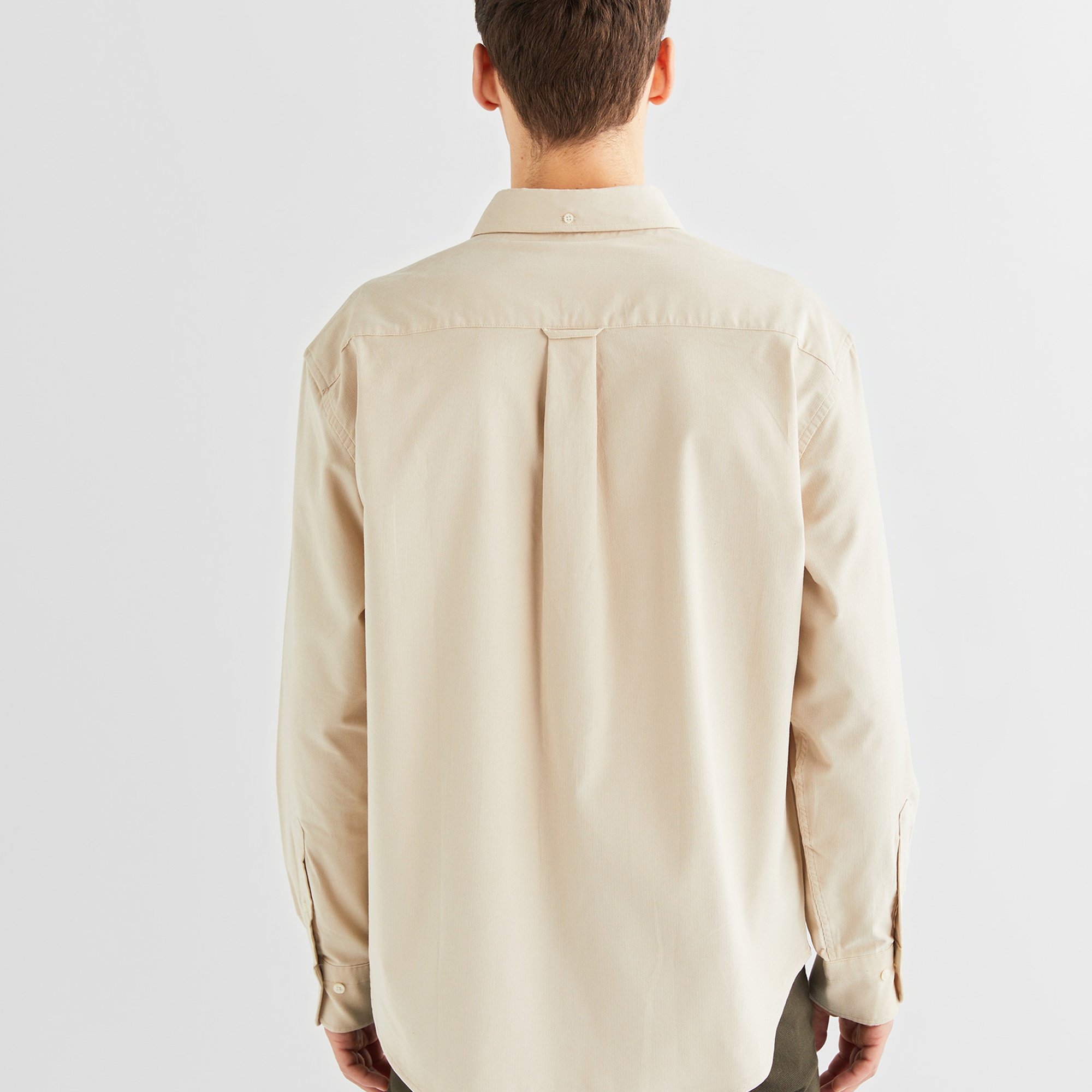 GANT Erkek Bej Relaxed Fit Düğmeli Yaka Gömlek