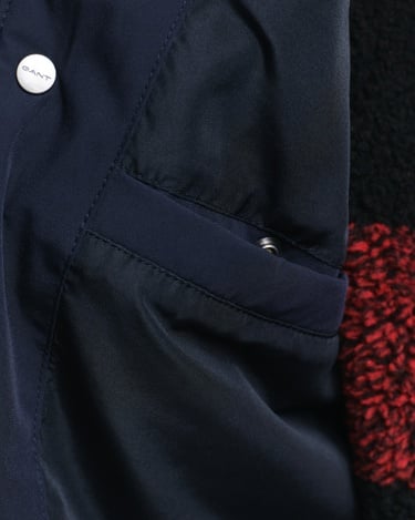  GANT Erkek Lacivert Kapüşonlu Mont