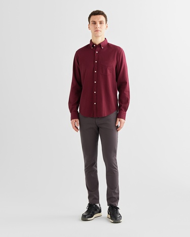  GANT Erkek Bordo Regular Fit Düğmeli Yaka Gömlek