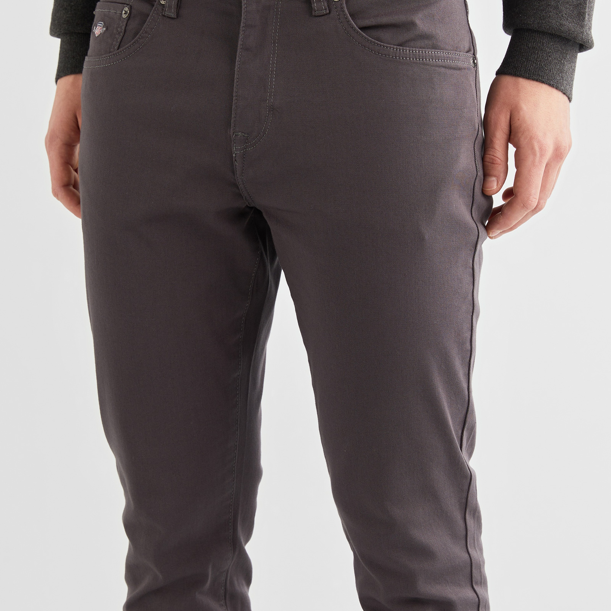 GANT Erkek Gri Slim Fit Pantolon