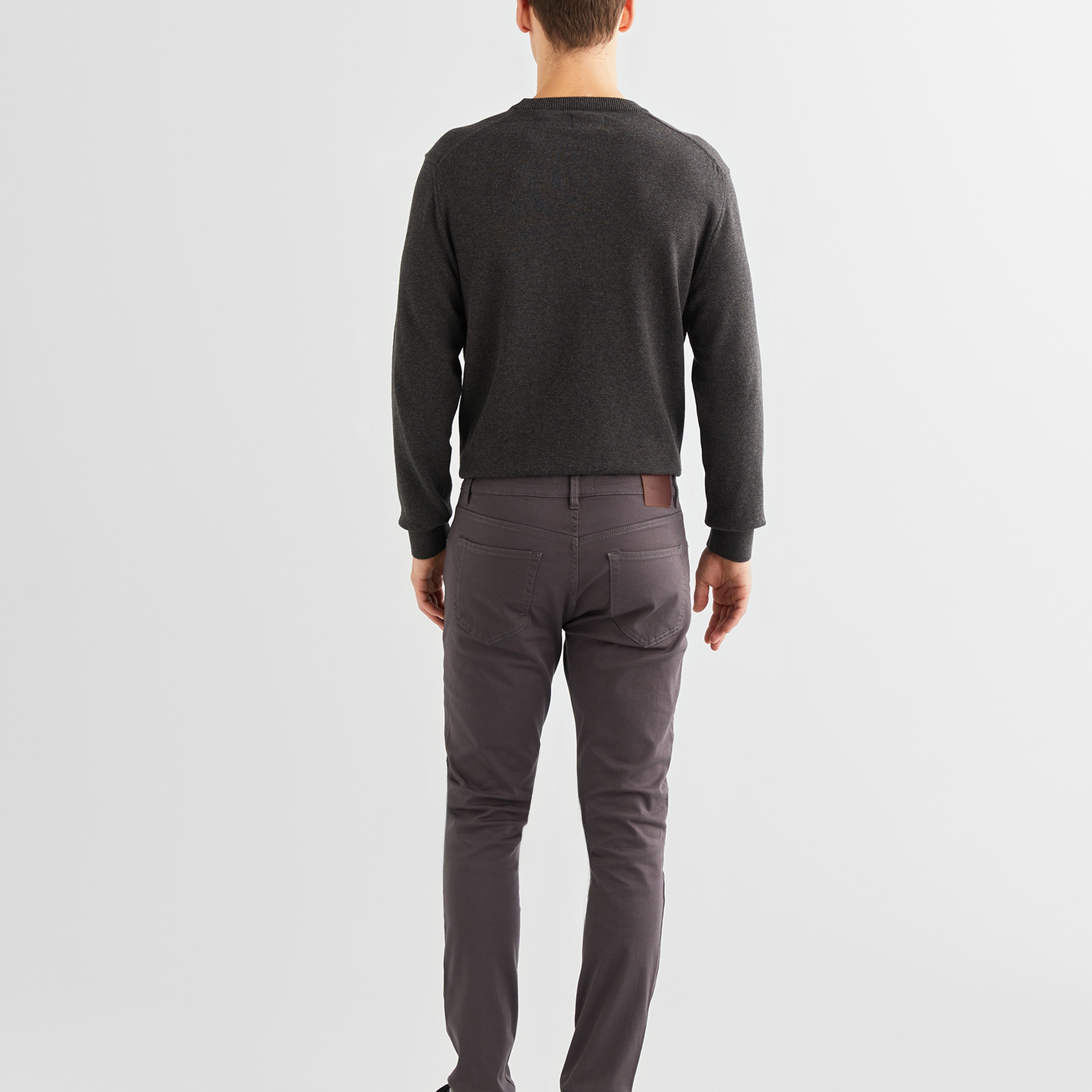 GANT Erkek Gri Slim Fit Pantolon