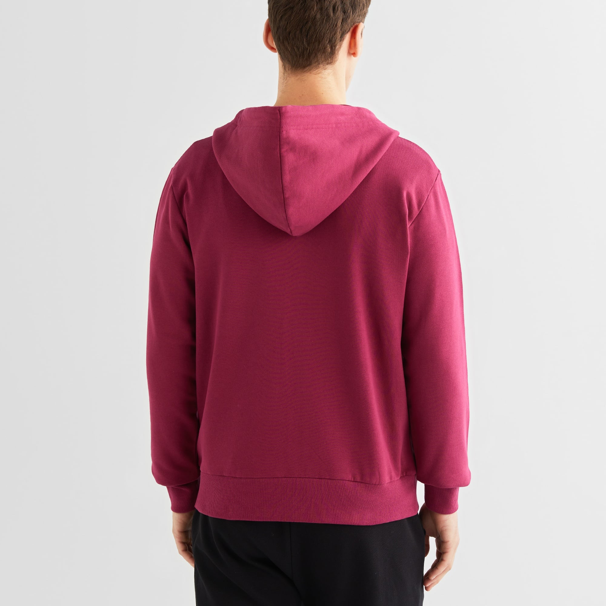 GANT Erkek Bordo Regular Fit Kapüşonlu Logolu Sweatshirt