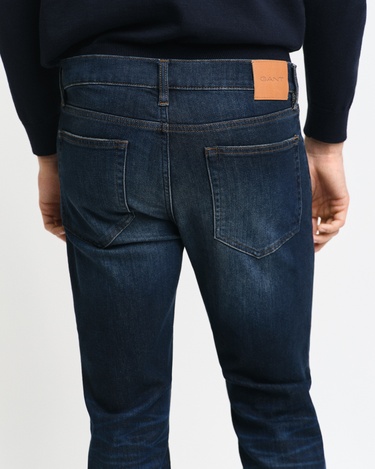 GANT Erkek Lacivert Regular Fit Jean Pantolon