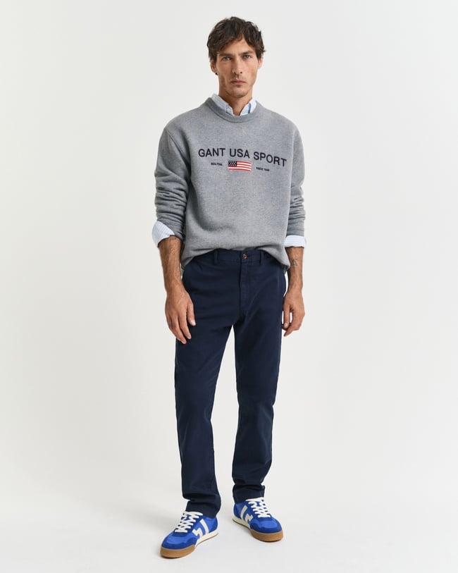  GANT Erkek Lacivert Slim Fit Pantolon