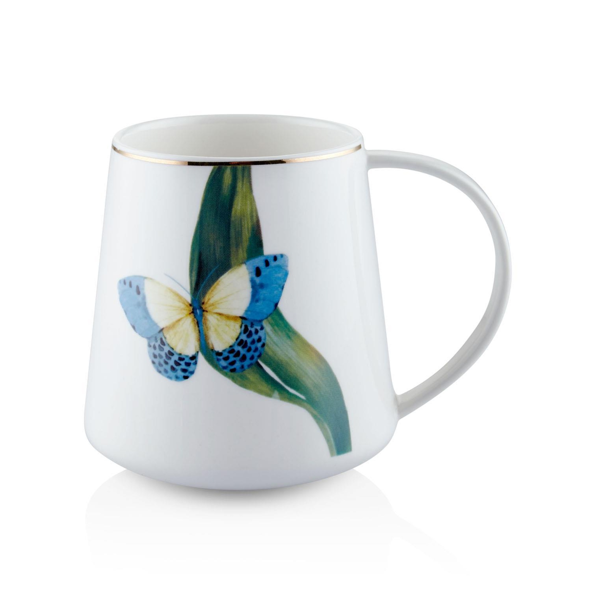 Folium Blue Porselen Kupa KPA0262 340 cc