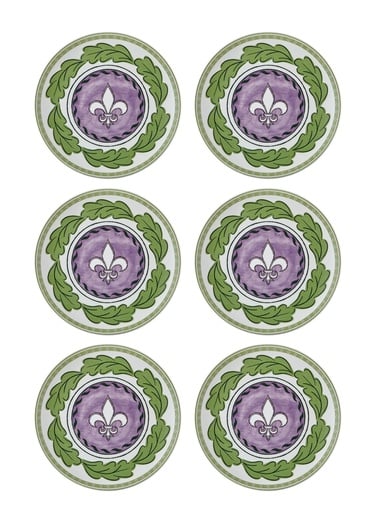  Provence Lavanta Pasta Tabağı 6lı Set 19 cm PRC001