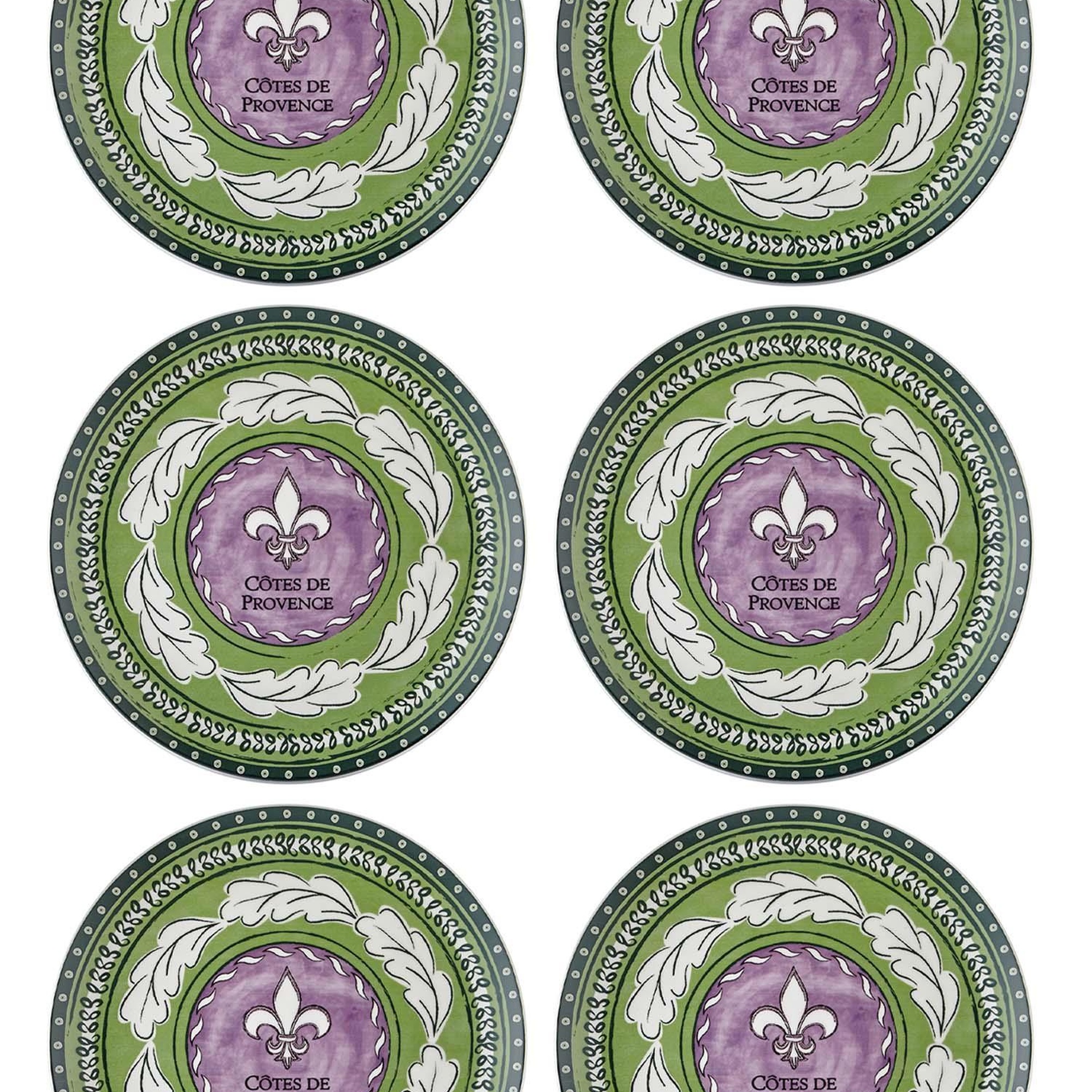 Provence Lavanta Servis Tabağı 6lı Set 26 cm PRC03