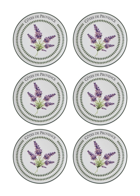  Provence Lavanta Pasta Tabağı 6lı Set 19 cm PRC002