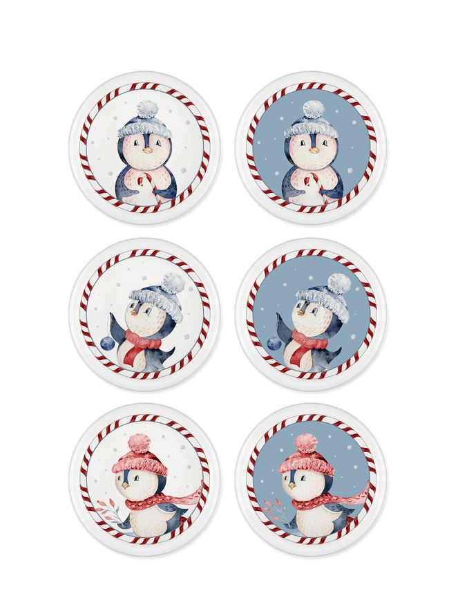  Penguin Çerezlik 6 Parça 10 cm NEW018