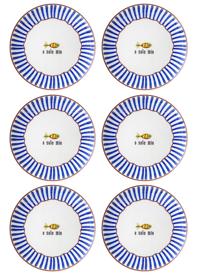  Fish Servis Tabağı 6lı Set 26 cm