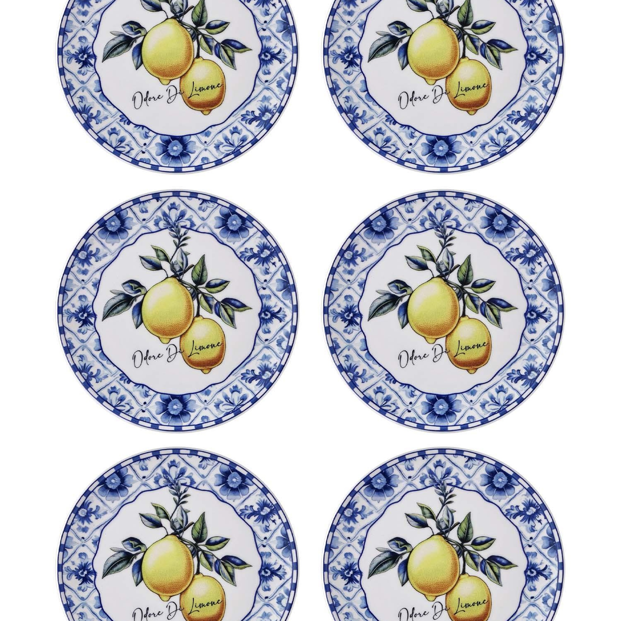 Odore Di Limone Pasta Tabağı 6lı Set 19 cm ODL0001