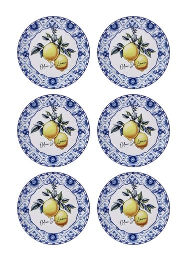  Odore Di Limone Pasta Tabağı 6lı Set 19 cm ODL0001