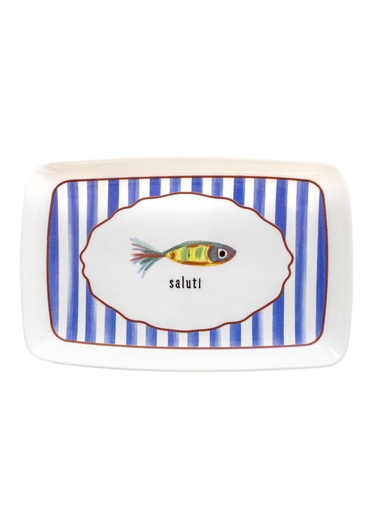  Fish Dikdörtgen Servis 34x25 cm