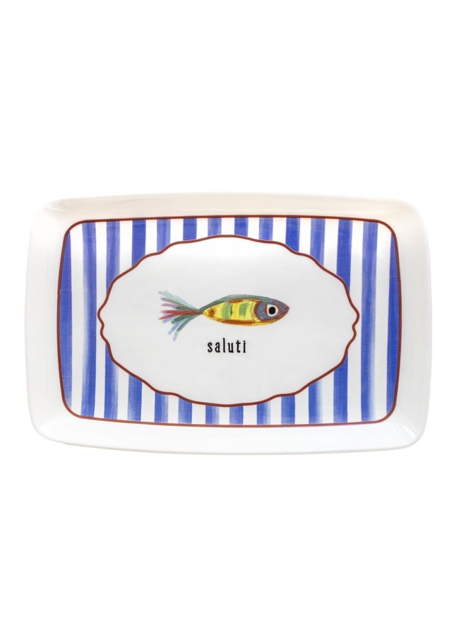  Fish Dikdörtgen Servis 34x25 cm