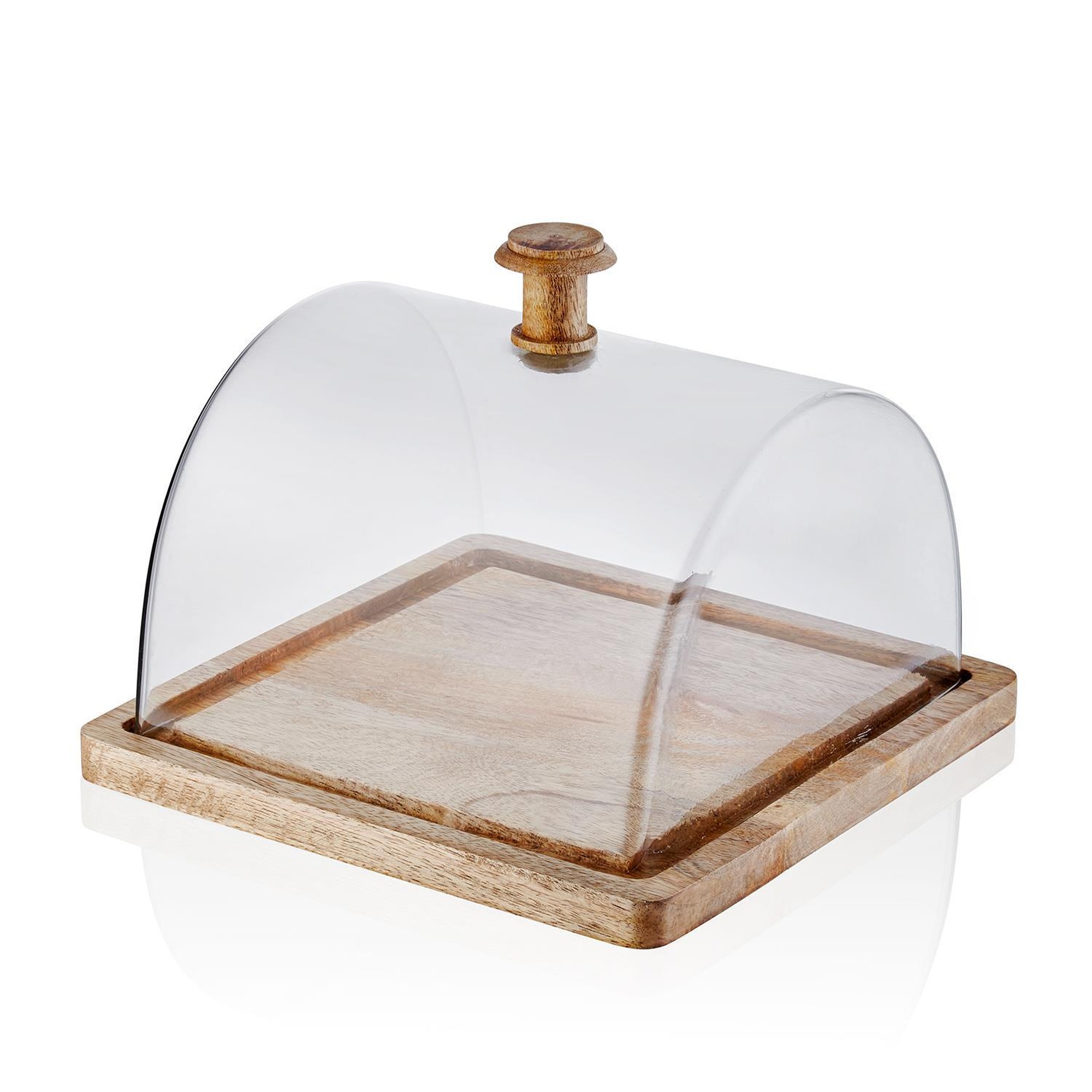 Madera Dikdörtgen Kek Saklama Fanusu 18x24x24 cm